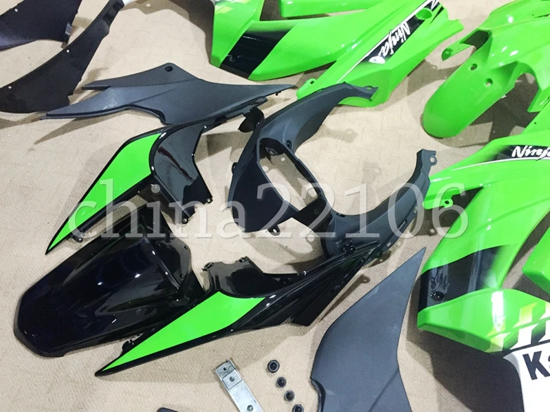 

NEW ABS Full Fairings Kit Fit for Kawasaki Ninja 250 EX250 ZX250R 2008 2009 2010 2011 2012 08 09 10 11 12 13 14 Green white