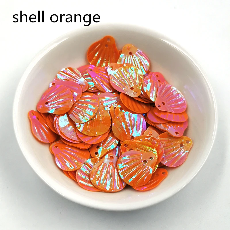 orange 11 г/лот 13 мм оболочка ПВХ свободные блестки шитье ремесло Блестки для свадебного украшения одежды платье колпачки для обуви DIY аксессуар - Цвет: orange