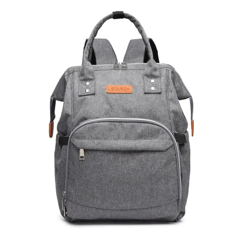 Type 2 - Dark Grey Lequeen пеленки сумка для детской коляски для мам Уход Органайзер Водонепроницаемая дорожная сумка для беременных Лоскутная сумка рюкзак для грудных детей - Цвет: Type 2 - Dark Grey