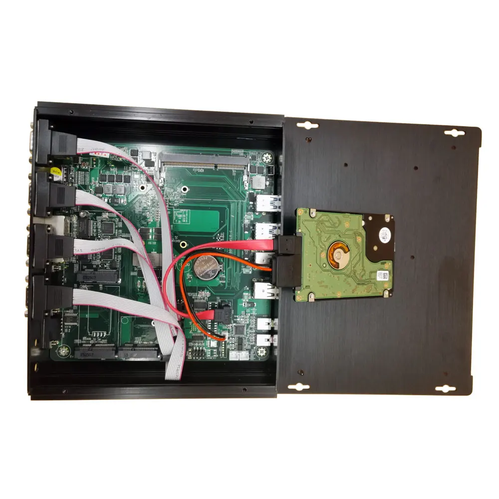 Процессор Eglobal Fanless minipc i3 i5 i7 4500U промышленный мини компьютер 2 * Lan HDMI 6 COM порт win10 Linux