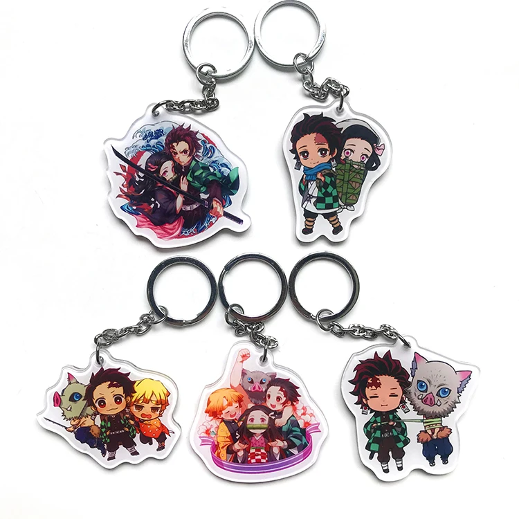 Demon Slayer: Kimetsu no Yaiba акриловый брелок для ключей аниме Kamado Tanjirou