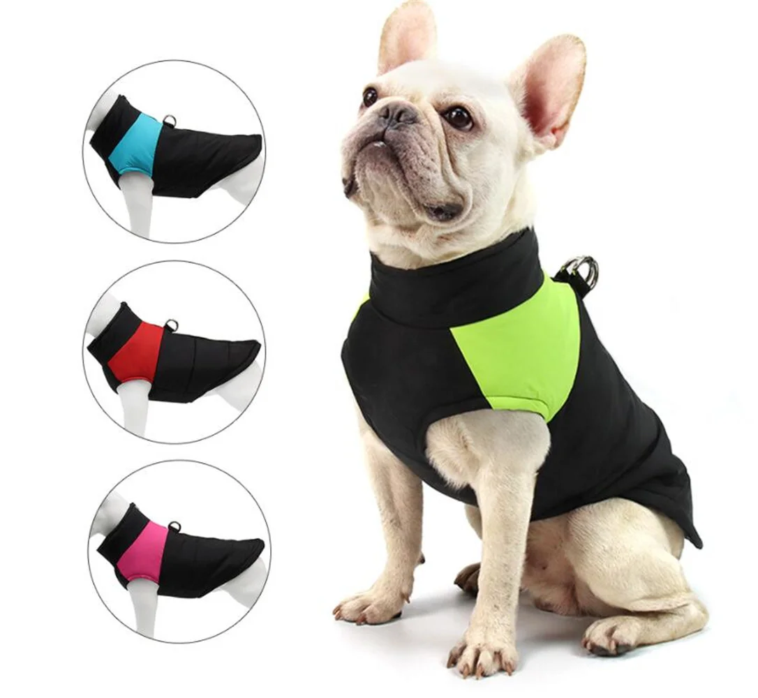 

New Waterproof Big Dog Vest Jacket Winter Warm Pet Dog Clothes For Small Large Dogs Puppy Pug Coat Dogs Pets Clothing 4XL 5XL