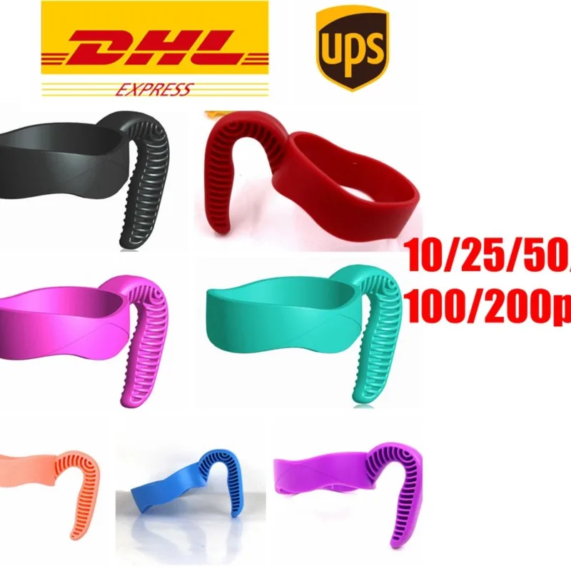 

DHL 10/25/50/100pcs 20/30oz Cups Holder Nonslip Plastic Cup Handle for 20oz 30oz Tumbler Handle Fit for Cup Mugs