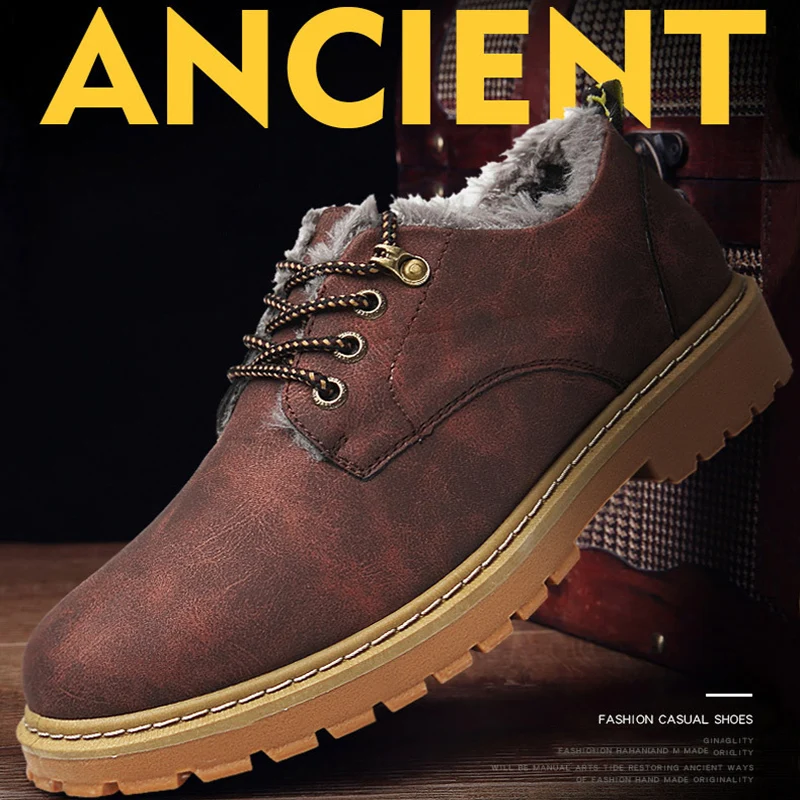 Осенне-зимняя мужская повседневная обувь мужские низкие военные ботинки модная