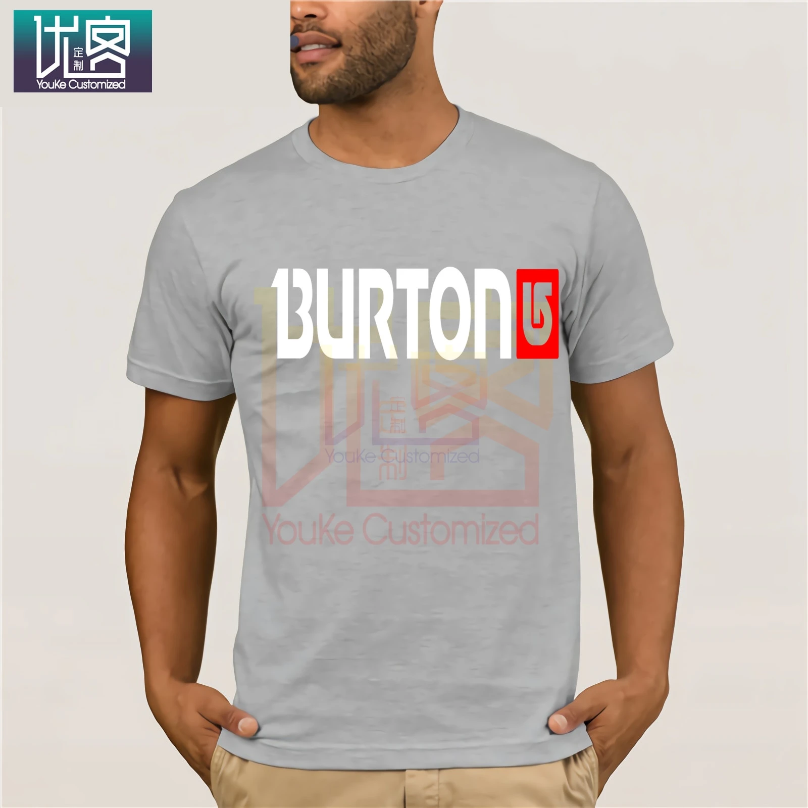 Мужская футболка с логотипом Burton Arrow хлопковая Футболка рисунком крутая модная