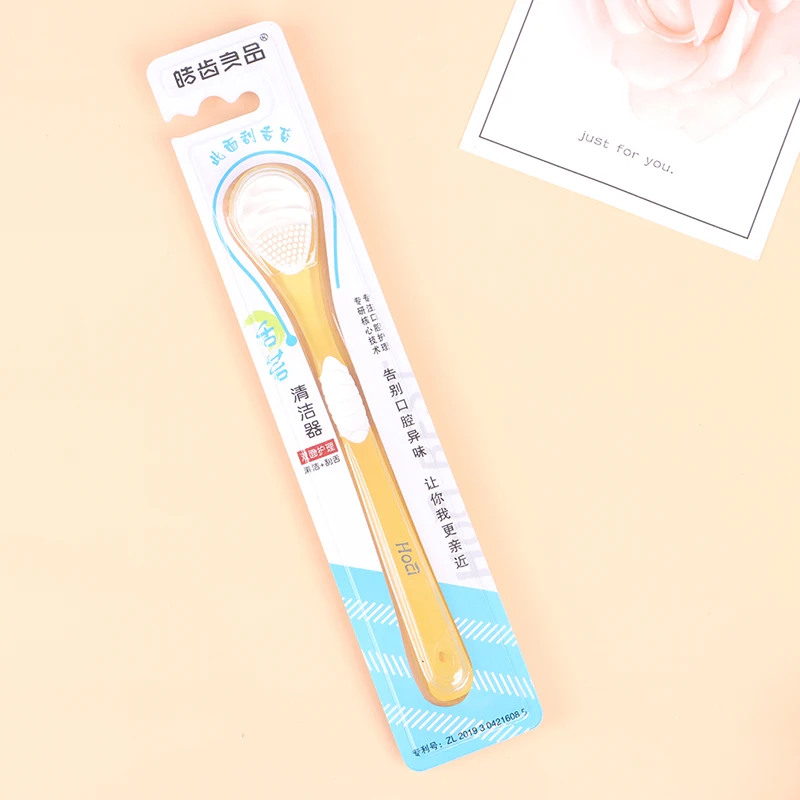 

Soft Silicone Tongue Brush Cleaning The Surface Of Tongue Oral Cleaning Brushes New
