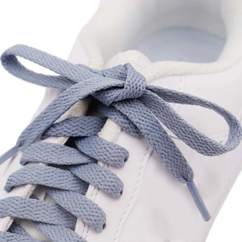 

Weiou Lace Unisex Easy Tie 8MM 140-180cm Long Bootslaces High Ranking Grey Flatlacet Wholesale Mesh Boots Cordones Zapatillas