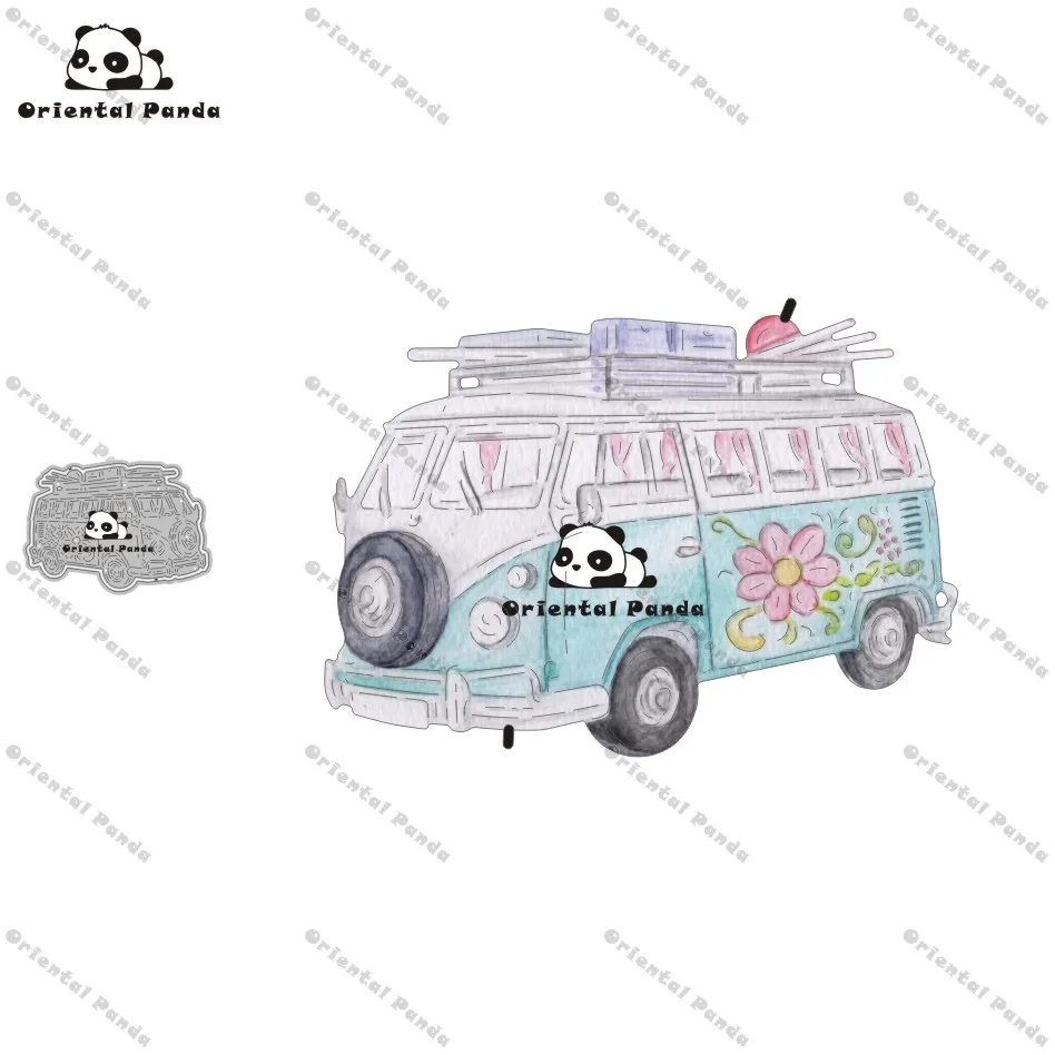 

New Dies 2020 Camper Van Metal Cutting Dies diy Dies photo album cutting dies Scrapbooking Stencil Die Cuts stamps and dies