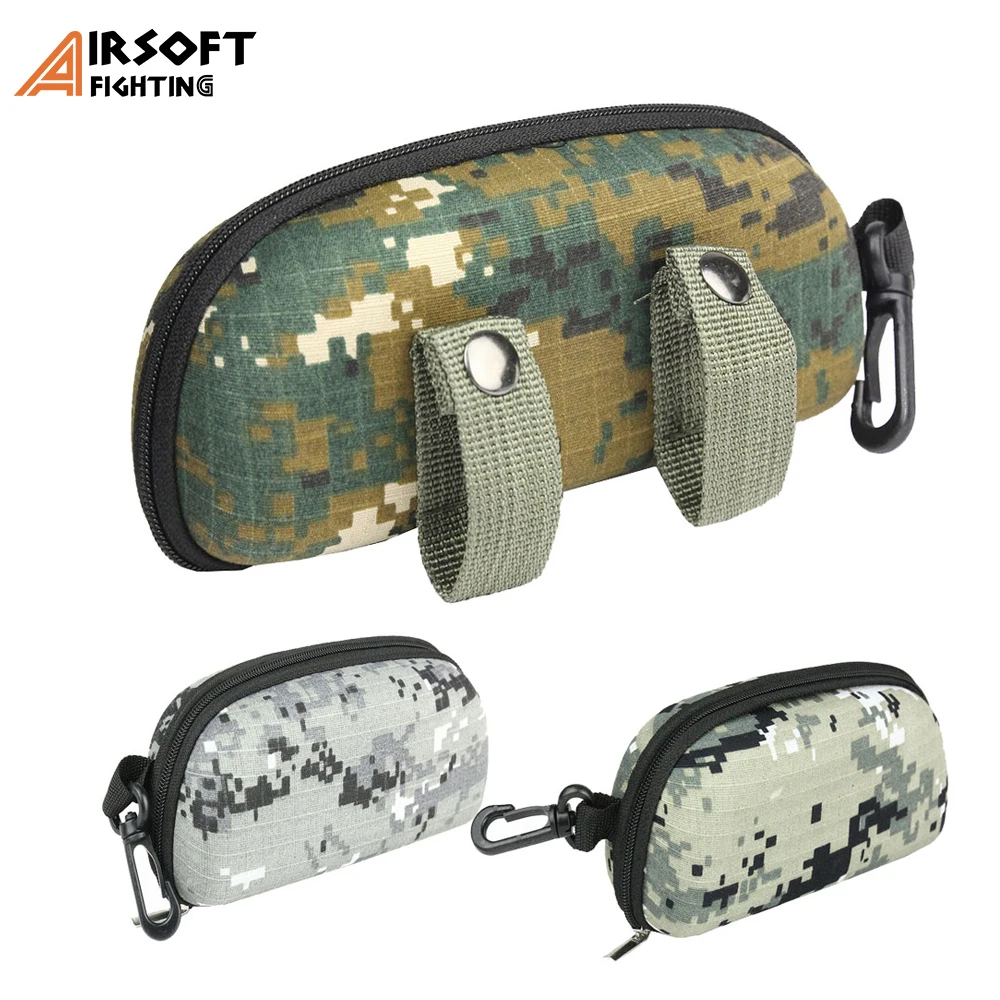 Тактический камуфляжный чехол для солнцезащитных очков на молнии из ЭВА уличный