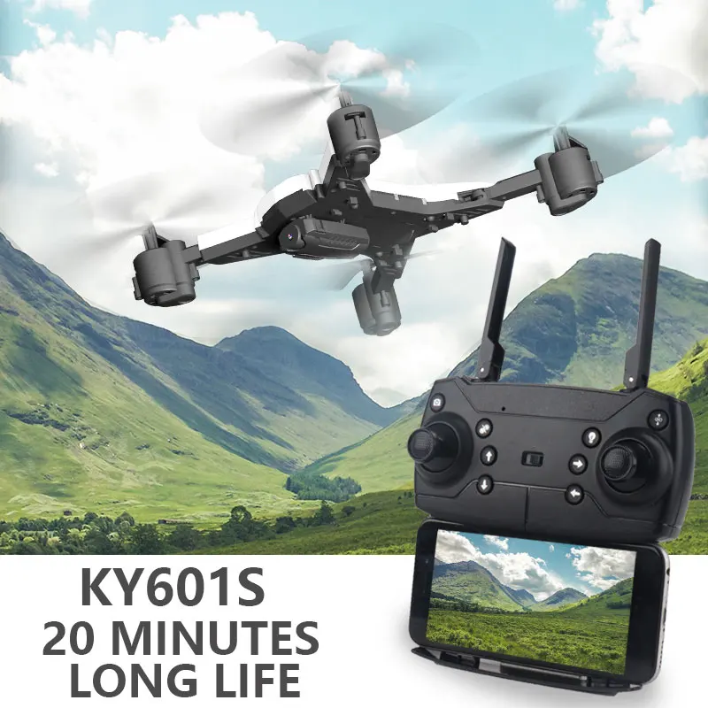 KY601S profissional camera drone 1080p WiFi FPV HD Brush motor propeller Long Battery air Foldable RC Quadcopter dron | Электроника