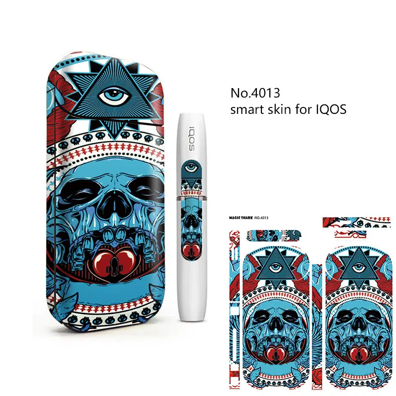 Защитная пленка Magic Shark пвх чехол с черепом наклейка для IQOS 2 4 Plus декоративная