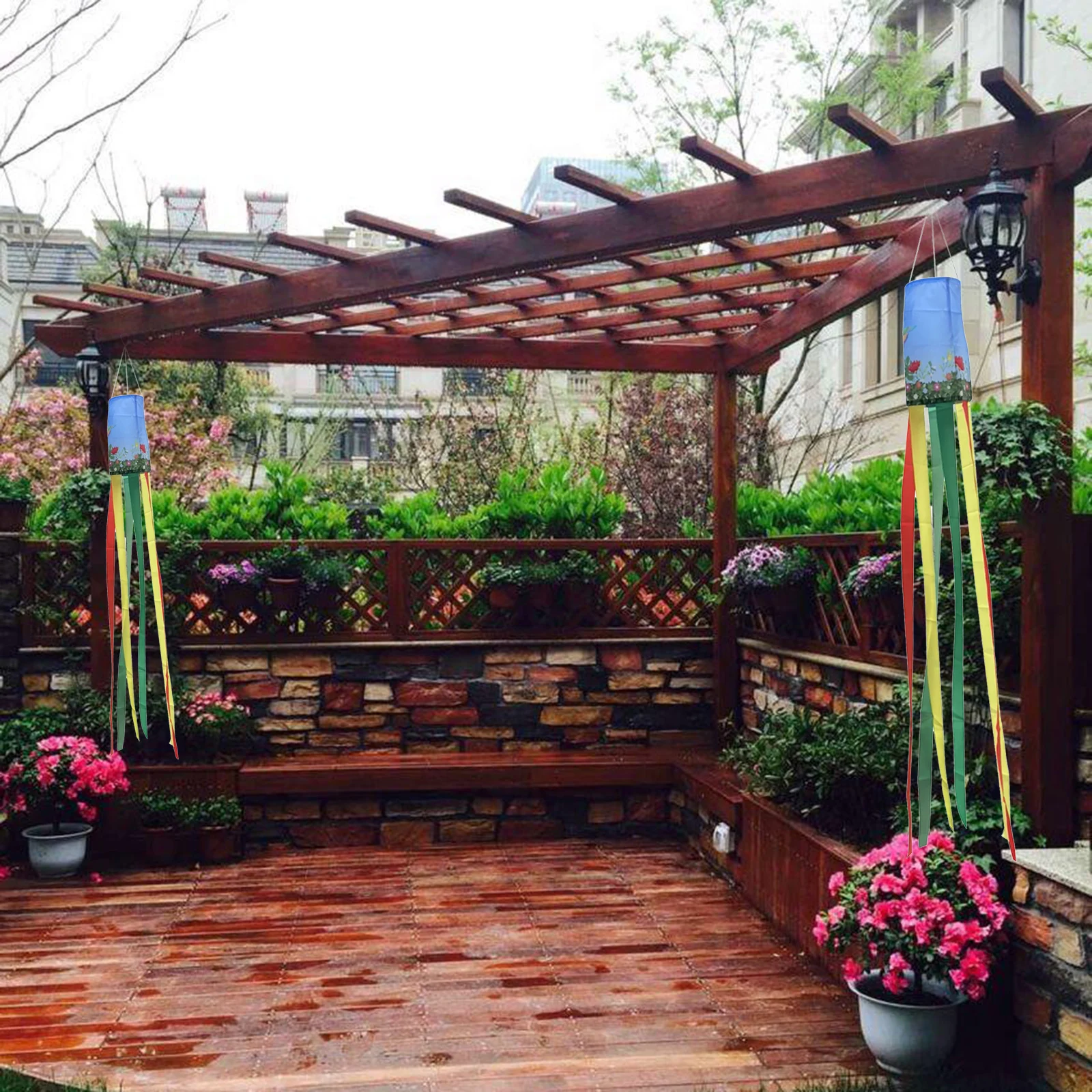 Летняя радуга Колибри ветрозащитный декор красочный ветер фотографический