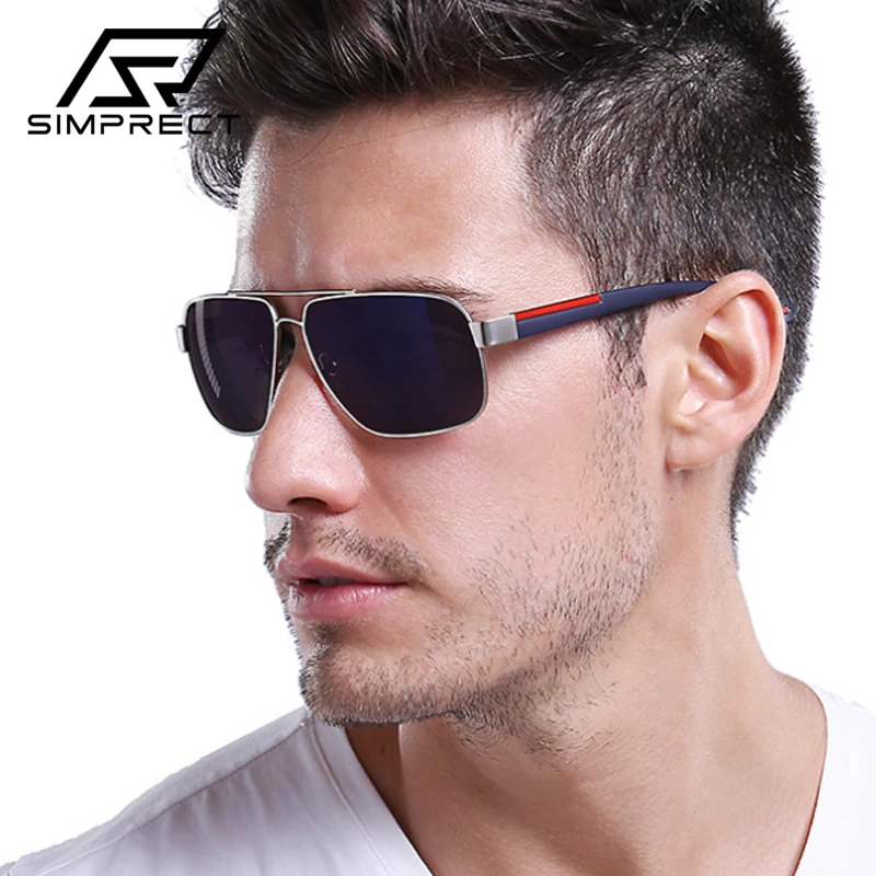 SIMPRECT TR90 поляризационные солнцезащитные очки мужские 2020 Высокое качество ретро