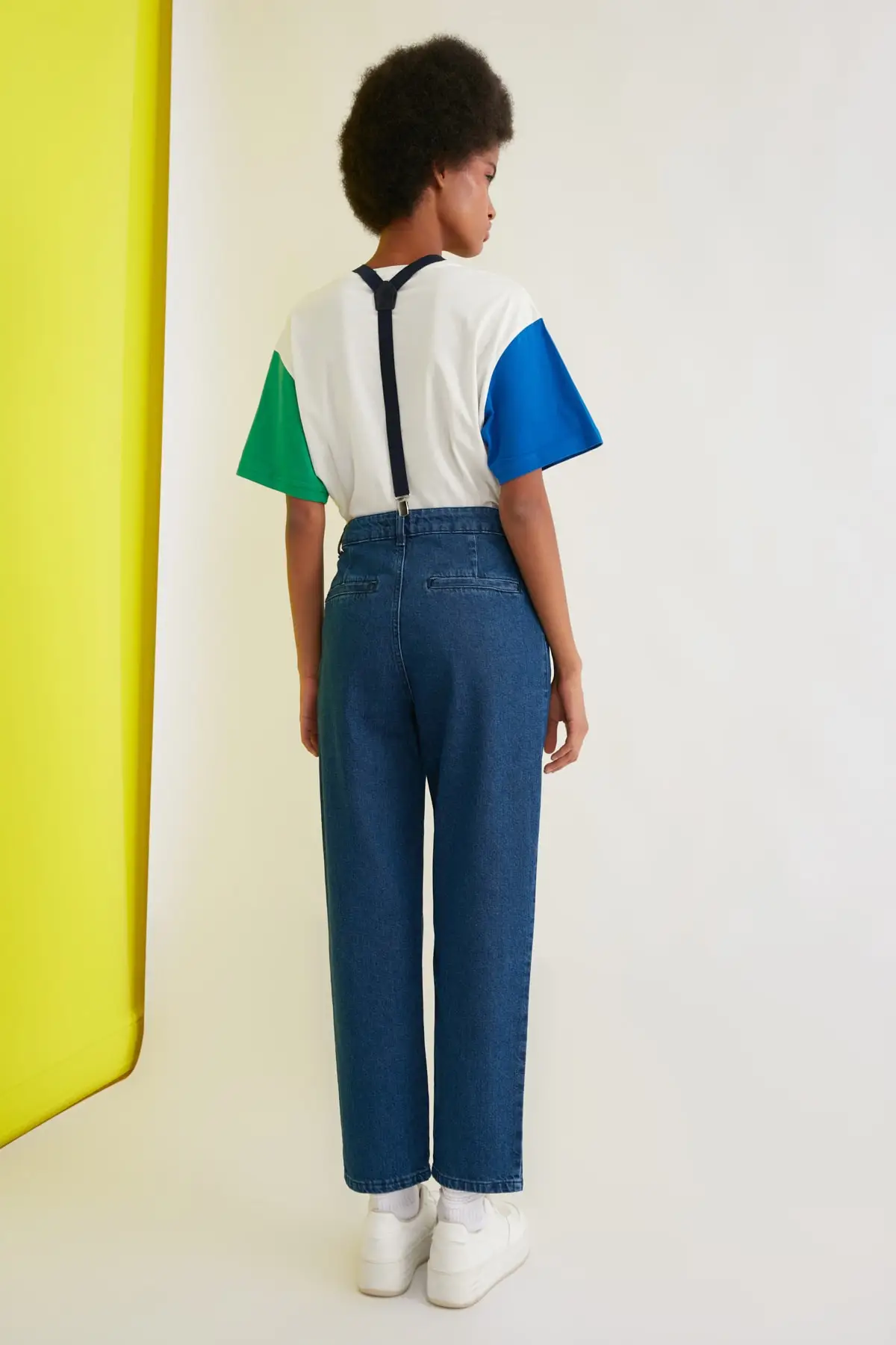 

Trendyol Suspenders High Bel Relaxed Mom Jeans TWOSS21JE0234