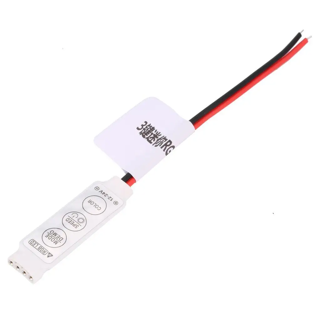 

3 Keys Single Color LED Controller Dimmer Switch DC 12V 24V for LED Strip Light SMD 2835 3528 5050 5630 3014