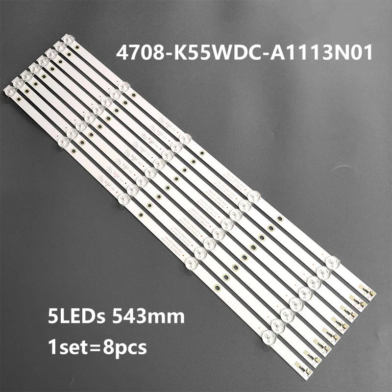 Светодиодная лента для подсветки 5 ламп телевизора IP ips 55 дюймов K550WDC1 A1 4708-K55WDC-A2113N01