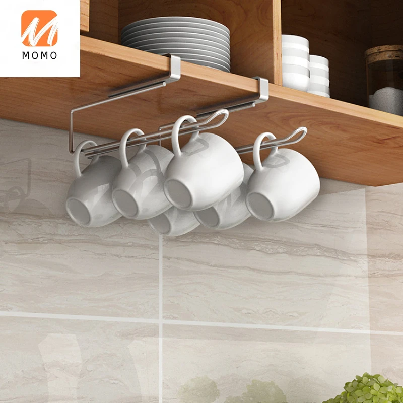 

Cabinet Hanging Kitchen Shelf Chopping Board Rack Multi-Function Cabinet Door Hanger Wall Storage Wine Glass Holder Hanging