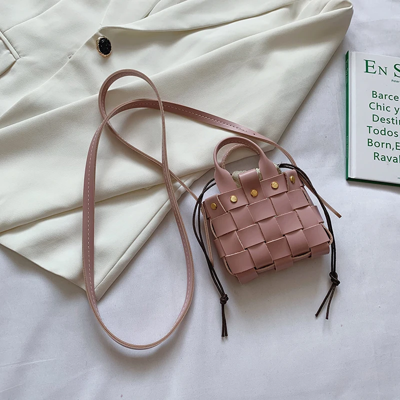 

Handmake Woven Bag DIY Material Bag Homemade Crossbody Pack 2021 New Fashion Shoulder Bag Slant Across Bag Hand Held Women's Bag