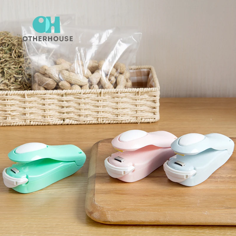 1 шт. портативный упаковщик пластиковых пакетов с магнитом|Зажимы для пакетов| |