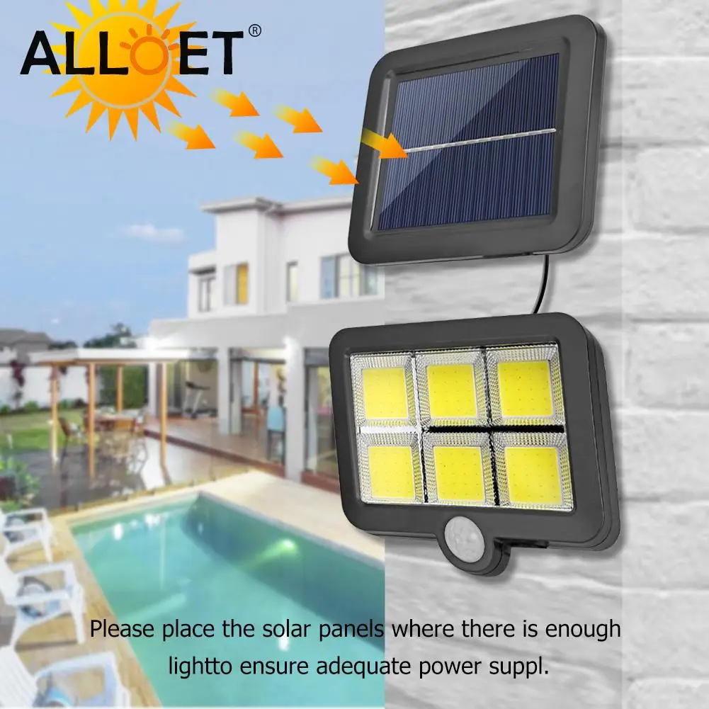 

IP65 Waterproof LED Solar Wall Light Remote Control Human Motion Sensor Outdoor Courtyard Garden Yard Lamp