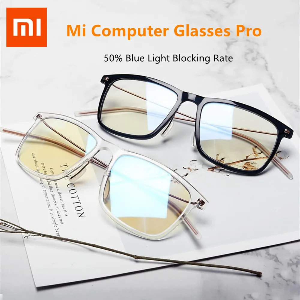 

Очки Xiaomi Mijia Pro 50% с защитой от синего света, компьютерные очки Mi Pro с защитой от синего света, двухсторонние масляные очки с защитой от ультраф...