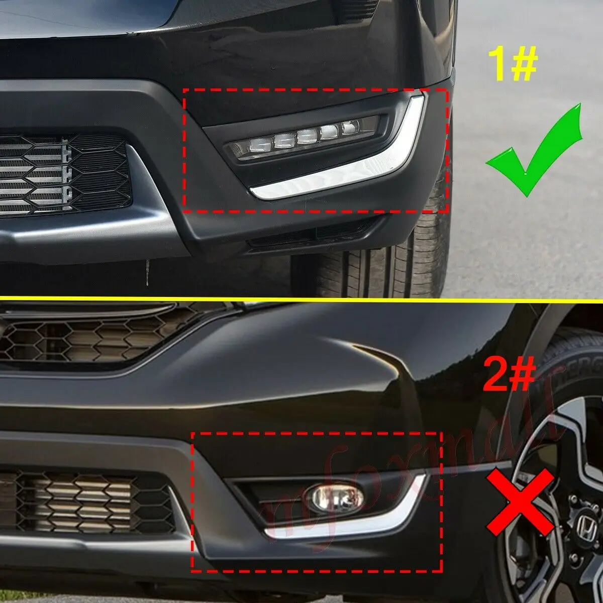 Пара хромисветильник передних противотуманных фар противотуманные фары крышка