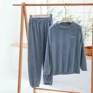 Зимний флисовый Пижамный костюм, Размер 6XL 150 кг, женская одежда для сна, свободный пижамный комплект, женские пижамные комплекты большого размера, Ночная одежда с длинным рукавом