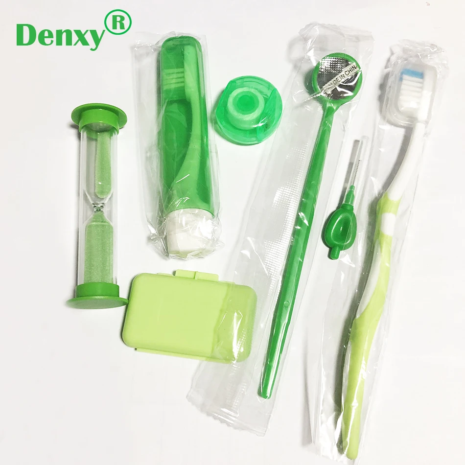 Denxy 3 сумки для ухода за зубами Ортодонтическая щетка чистящий набор электрические бритвы расходные чистящие средства гигиенический набор зубная щетка зубная Орто кронштейн