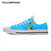 mens casual shoes hot sale cartoon cute for danny and the dinosaur men breathable canvas walking man shoes factory sales