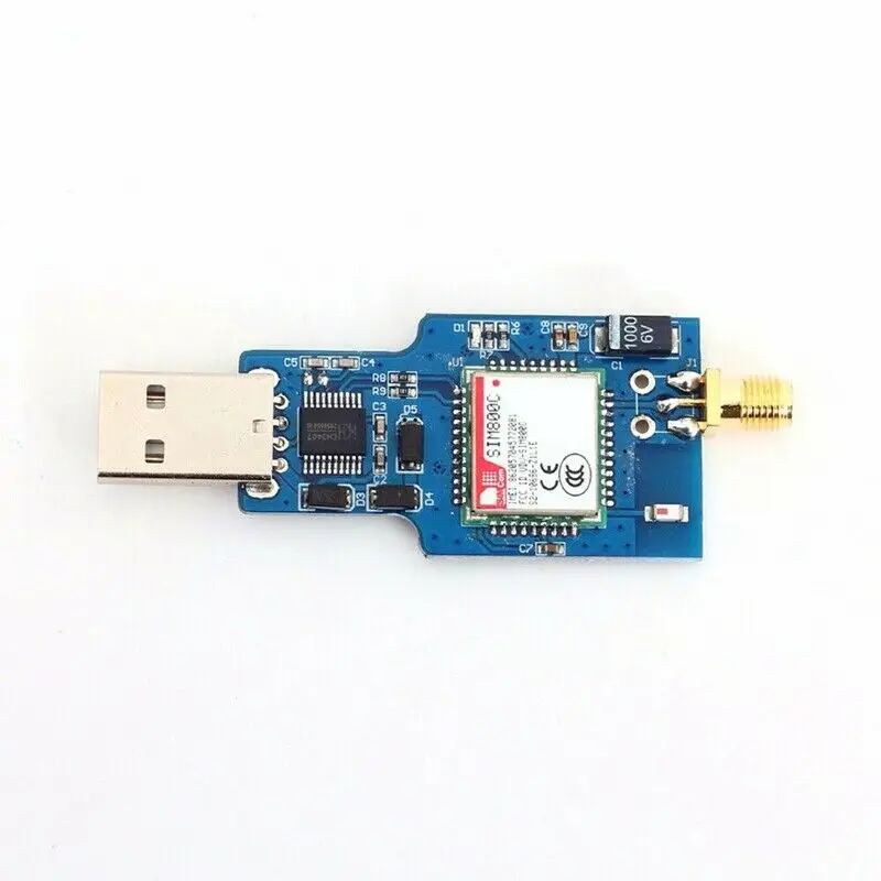 USB to GSM Module Quad-Band GPRS SIM800C for Bluetooth SMS Messaging with Antenna | Электроника