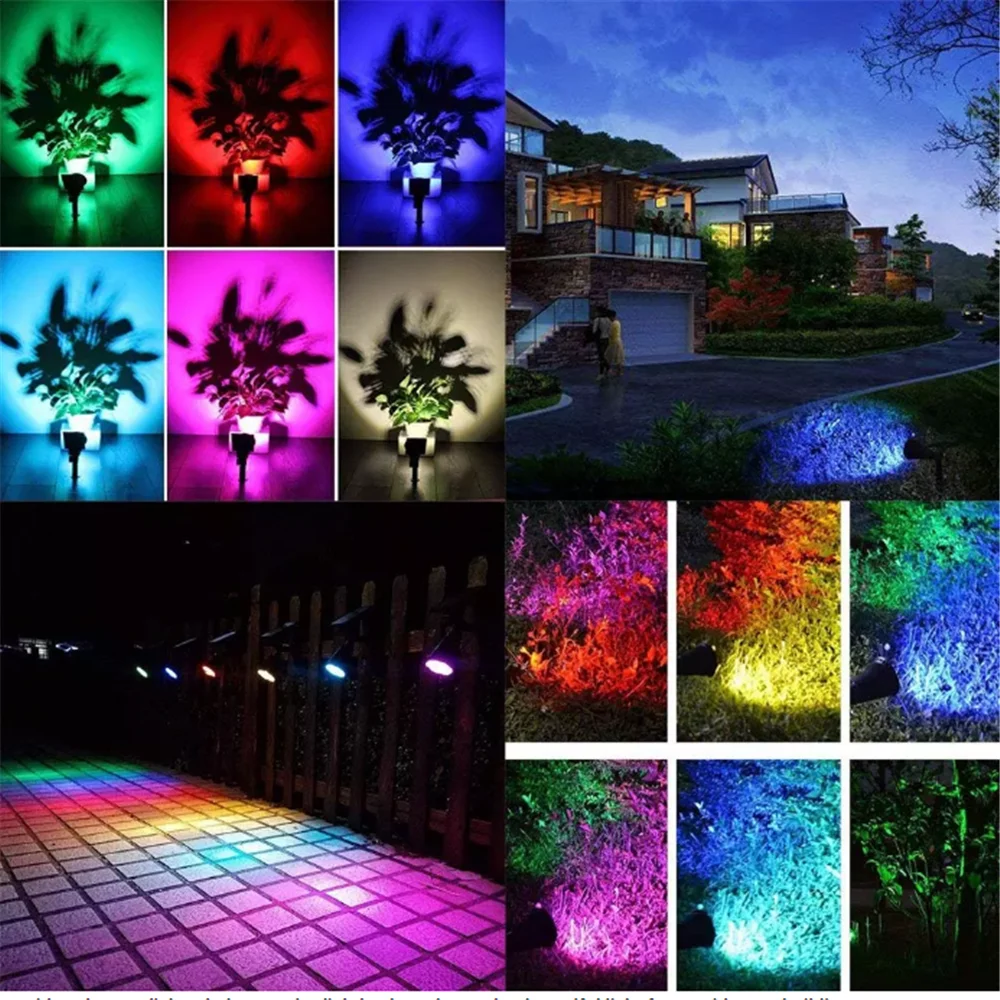 Уличная Светодиодная лампа на солнечной батарее водонепроницаемый точечный