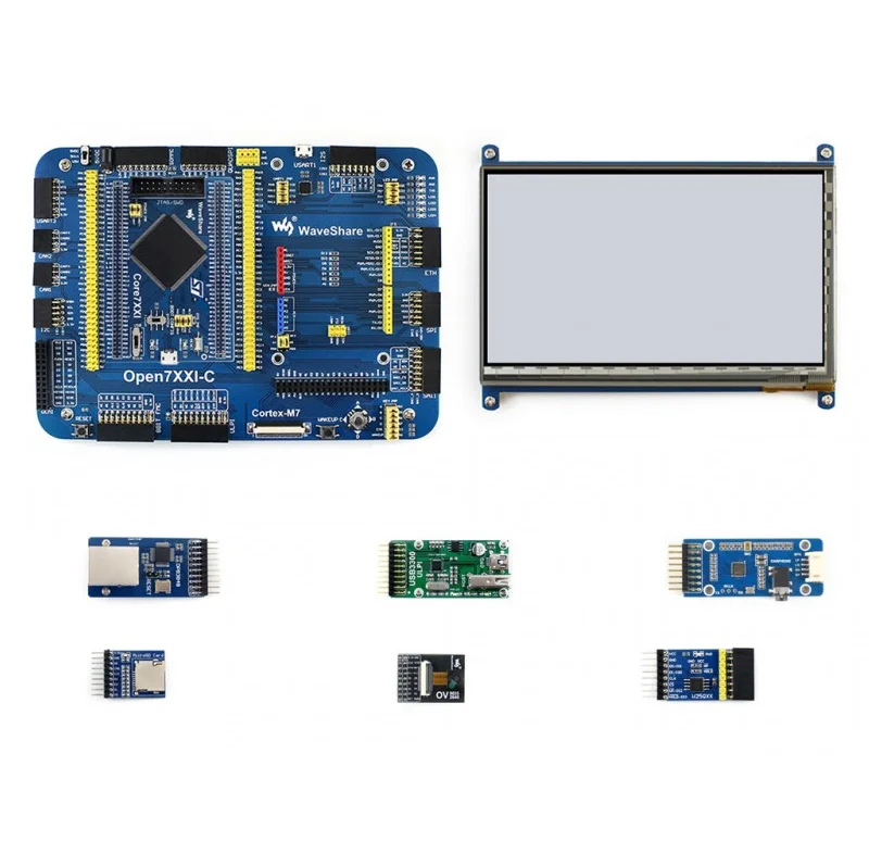 

Waveshare Open746I-C STM32 Development Board Kit A for STM32F746IGT6 MCU Cortex-M7 32-bit integrates various standard interfaces