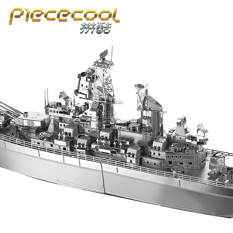 Piececool новейшие 3D металлические пазлы &quotUSS MISSOURI Battleship&quot модели наборы DIY Забавные