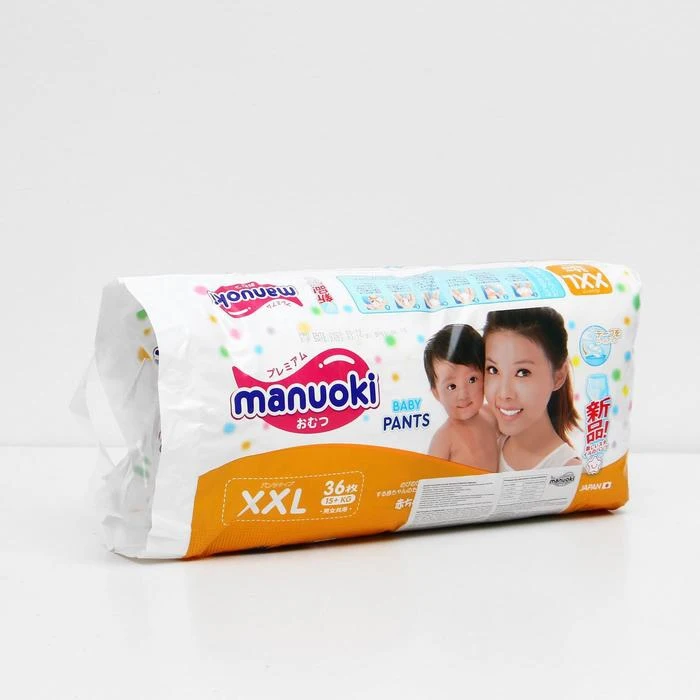 Подгузники-трусики Manuoki XXL 15+ кг 36 шт 4274203 | Мать и ребенок