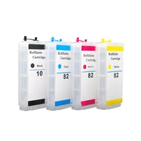for hp 82 refillable ink cartridge with arc chips hp 10 ink cartridge for hp designjet 500 500ps 800 800ps 820mfp 815mfp printer