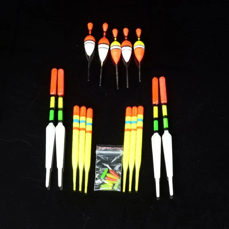 1 комплект (15 шт.) Вертикальный буй для ловли рыбы поплавки морской рыбалки разные