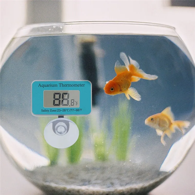 1Pc Submersible Digital LCD Aquarium Thermometer Electronic Temperature Measurement Fish Tank Accessories | Дом и сад