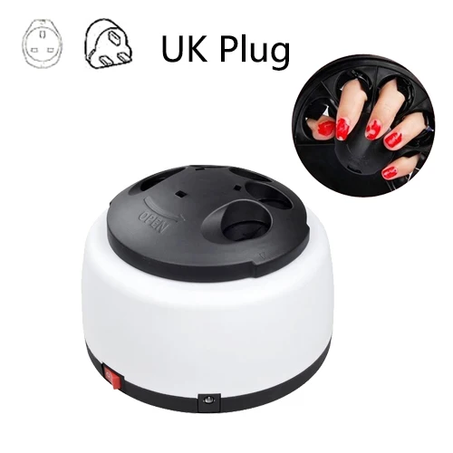 UK PLUG Электрический отпариватель УФ-гель-лака машина для удаления ногтей Пароварка инструмент для снятия гель-лака с ногтей для домашнего маникюрного салона - Цвет: UK PLUG