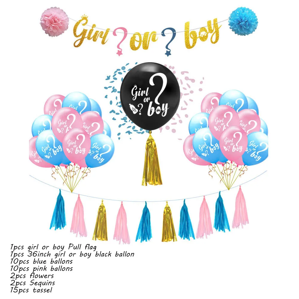 Черный 36 дюймов воздушные шары День рождения украшения дети Balony Пол раскрыть его