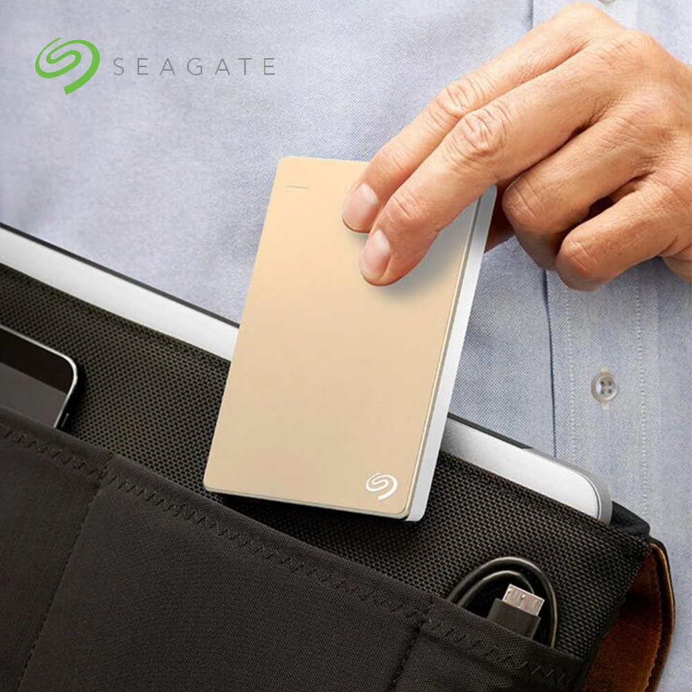 Seagate внешний жесткий диск 1 ТБ 2 резервного копирования плюс тонкий USB 3 0 HDD 5