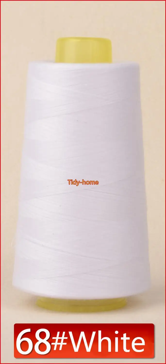 Прочные 3000 ярдов высокоскоростная швейная машина нить многоцветная полиэфирная