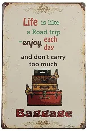 

Life Trip Tin Sign Vintage Metal Plaque Poster Bar Pub Home Wall Decor 8x12 Inches