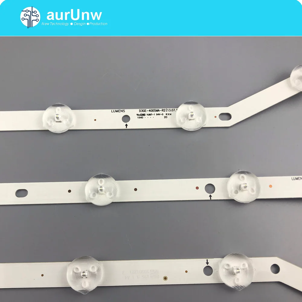 3 предмета в комплекте 12/13LED 76 см светодиодные полосы для Samsung UH40H6203AF 2013SVS40 LM41 00001V