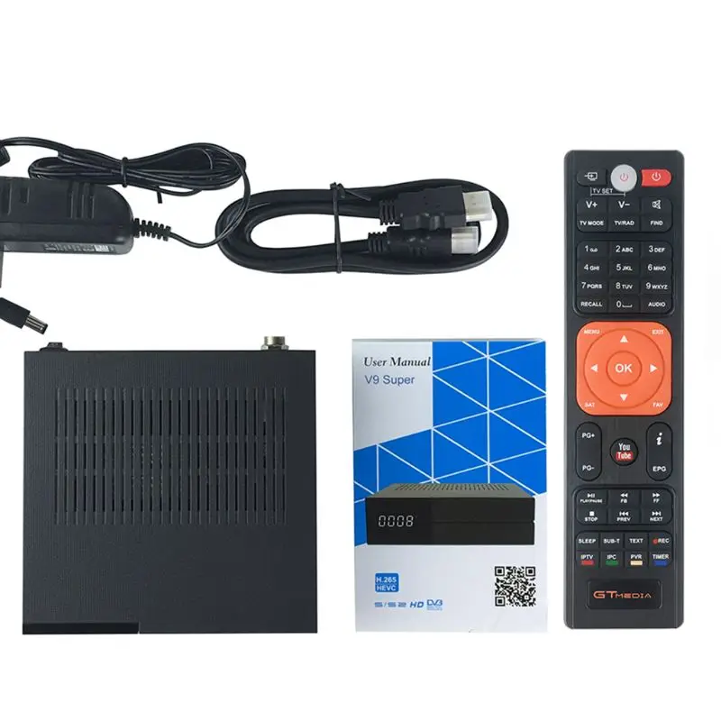 EU Лучший 1080P DVB-S2 GTmedia V9 супер CCcam Cline Испания спутниковый ТВ приемник же GTmedia V8 Nova Freesat V9 - Цвет: EU