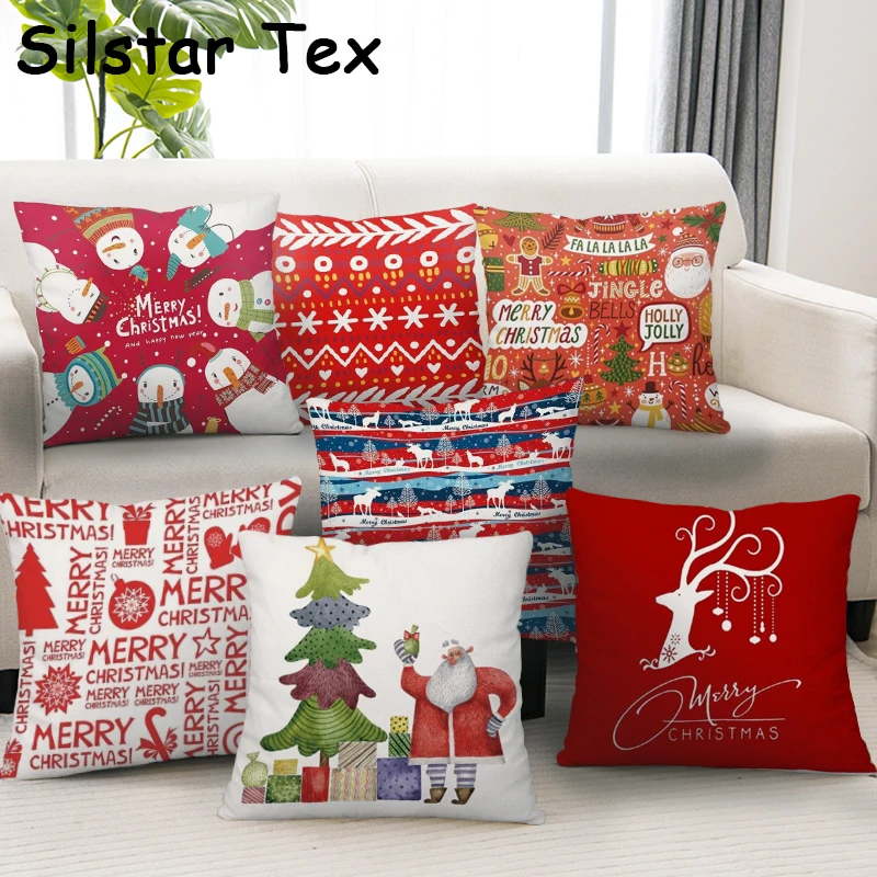 Рождественские наволочки Silstar Tex перчатки для елки подарок Необычные