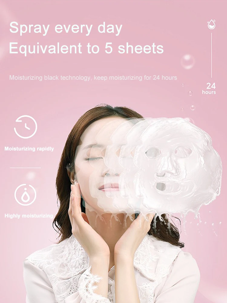 

Professional Oxygen Facial Machine Facial Steamer Household Handheld Oxygen Injection Airbrush Nanometer Moisturizing Spray Gun