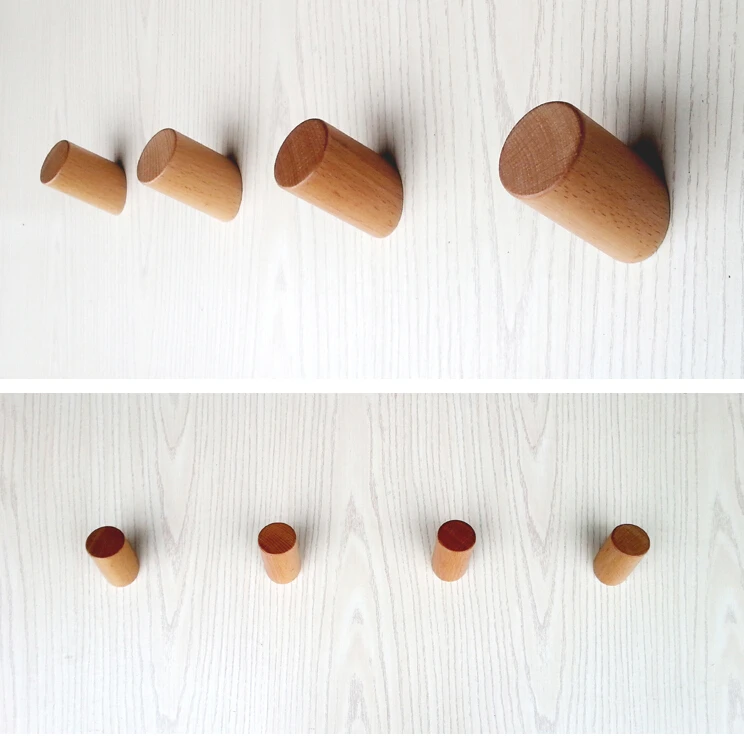 Деревянные крючки настенная вешалка из чистого натурального дерева креативная