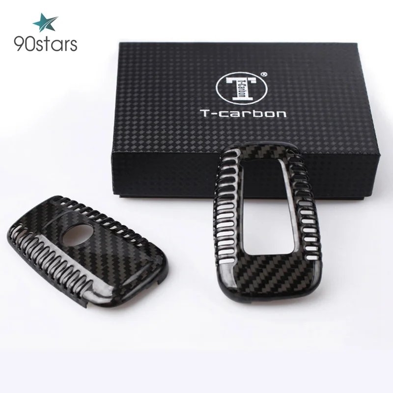 

Car Styling 100% Carbon Fiber Car Key Case Shell for Toyota Rav4 Camry Corolla Land Cruiser Prado FJ150 2018 2019+ Accessories