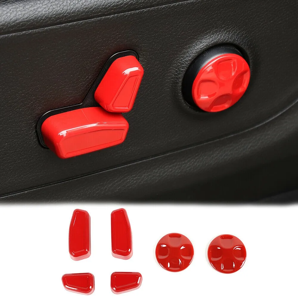 

6pcs/set Electric Seat Adjustment Switch Cover Trim TFit For Dodge Charger 15+/Durango 11+/RAM 18+ Interior Car Assessoires