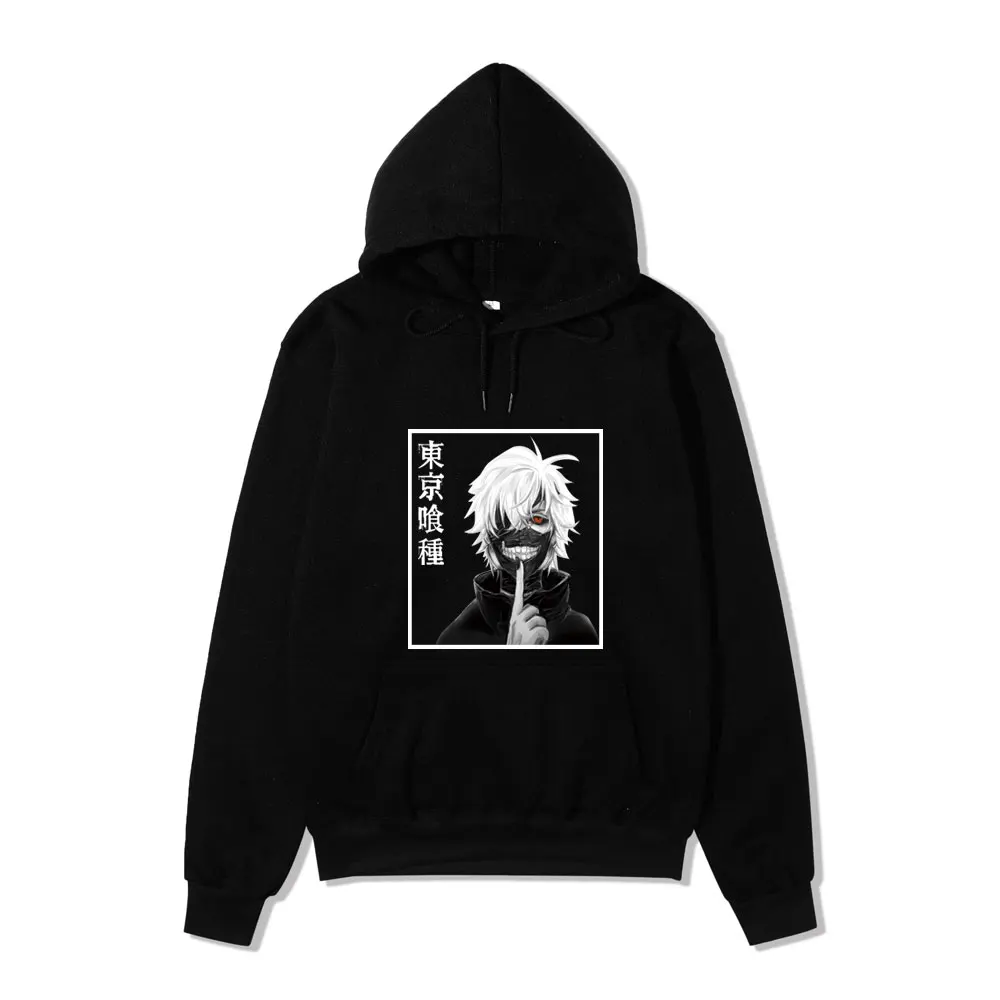 

Harajuku Sweatshirt Hoodies Comics Style Good Quality Clothes Print Tokyo Ghoul Kaneki 12 Color to Choose Men/Women